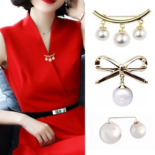 Brooch Pearl Pin  Collar