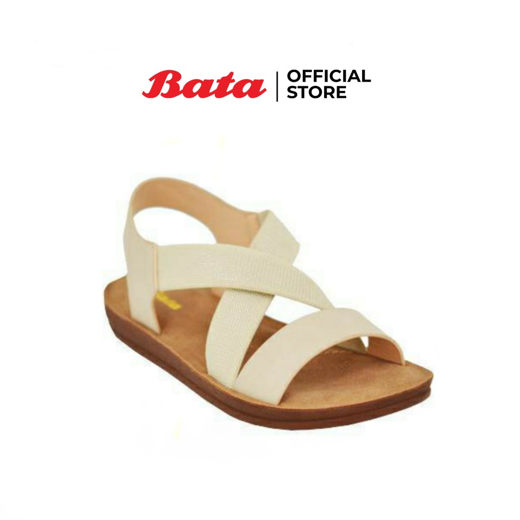 Bata LADIES'SUMMER รองเท้าแตะแฟชั่นสตรี SANDAL CONTEMP แบบรัดส้น สีเบจ รหัส 5618472 Ladiesflat Fashion SUMMER