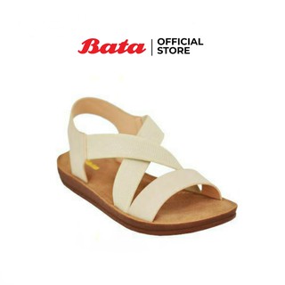 Bata LADIESSUMMER รองเท้าแตะแฟชั่นสตรี SANDAL CONTEMP แบบรัดส้น สีเบจ รหัส 5618472 Ladiesflat Fashion SUMMER