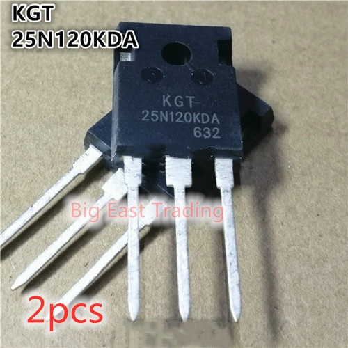 2 ชิ้น KGT25N120KDA 25N120KDA 25N120 ทรานซิสเตอร์ 1200V/25A TO-247,รับประกันคุณภาพ