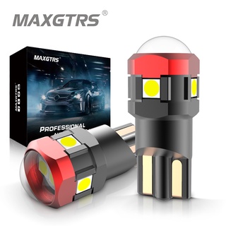 Maxgtrs หลอดไฟอ่านหนังสือ LED T10 W5W 3030 SMD 168 194 12V 2 ชิ้น