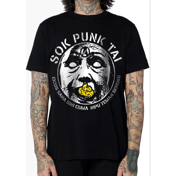 เสื้อยืด SOK PUNK TAI, เสื้อยืด PUNK, เสื้อผ้า PUNK, เสื้อยืดเพลง, เสื้อยืดแขนสั้นผู้ชาย, เสื้อยืด