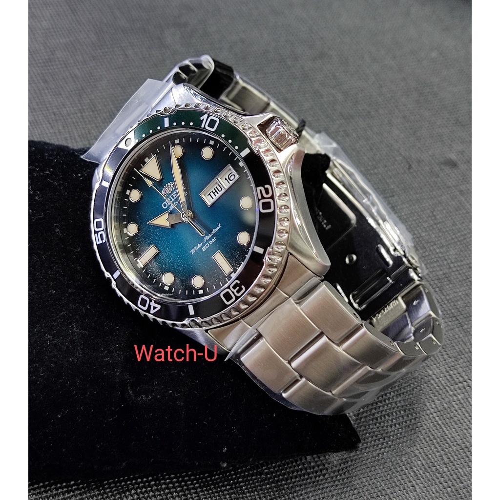 NEW KAMASU Orient Automatic Divers 200m Kamasu GREEN Gradient รุ่น