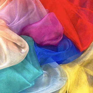 ผ้าแก้วทราย Organza Sandy