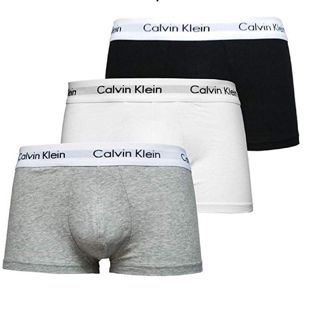 offlix กางเกงใน Calvin Klein (เซ็ต3ตัว ขาว/ดำ/เทา คละให้)กางเกงในผู้ชาย CK กางเกงในชาย