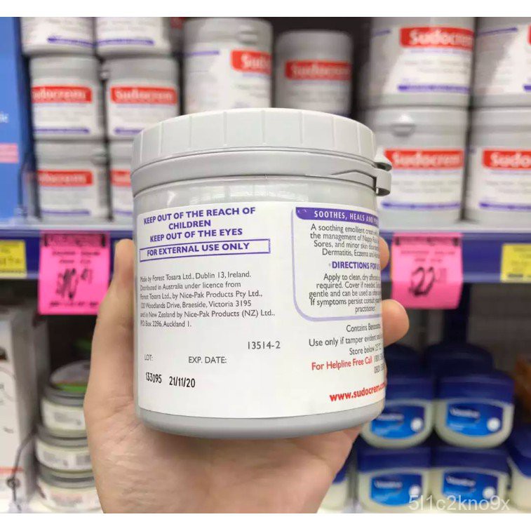 4jZd Sudocrem Antiseptic Healing Cream Nappy Rash Cream Eczema Surface Wounds Sunburn Acne Bed