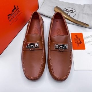 รองเท้าคัทชู แอร์เมส Loafer งานออริ งานดีสุด มาพร้อมอุปกรณ์ กล่อง พร้อมส่ง ถ่ายสดจากสินค้าจริง Size 40 - 45