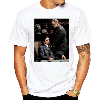 เสื้อยืด พิมพ์ลาย Marlon Brandon Al Pacino The Godfather สําหรับผู้ชาย