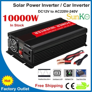 10000W อินเวอร์เตอร์อินเวอร์เตอร์อินเวอร์เตอร์พลังงานบ้านลําโพง 12V to 220V สําหรับยานพาหนะ [จัดส่งฟรี] อินเวอร์เตอร์ 10KW