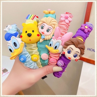 2022 Korean Childrens Cute Cartoon Fabric Pleated Headband Girls Fashion Headband Hair Accessories