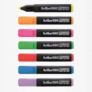 Artline EK-660 Highlighter ปากกาเน้นข้อความ/ไฮไลท์ อาร์ทไลน์