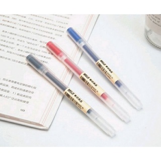 🔥ส่งไว🎀ส่งฟรี🥇มีcoinคืน🎁 ปากกามูจิ แบบแท่งมีปลอกฝาปิด และไส้ปากกา 0.38(รุ่นหัวปากกาสั้น ไส้ยาว)