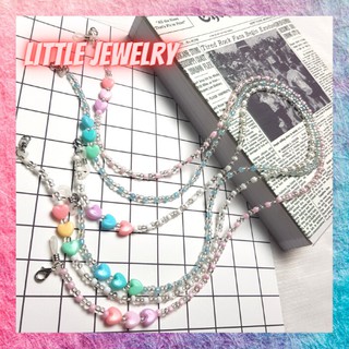 💋Little jewelry 💙 สายคล้องแมส 💙 สายคล้องแว่นตา สายคล้องแมสผู้ใหญ่ สายคล้องแมสเด็ก สายคล้องแมสลูกปัด สายคล้องแมสหัวใจ