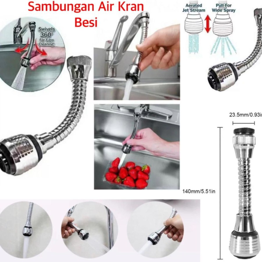 JH IRON WATER Faucet Connection FLEXIBLE Faucet FILTER เครื่องกรองน้ํา Sink Faucet End Connector