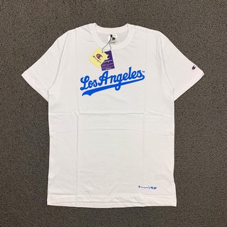 เสื้อยืด TEE CHAMPION LOS ANGELES MLBP สีขาว พรีเมี่ยม ของแท้ BESTSELLER