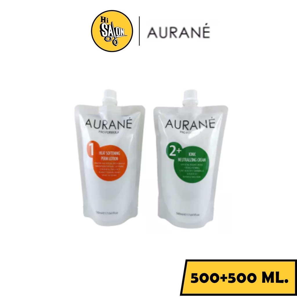 Aurane Ionic Staight Pream Set IonicNeutralizing Cream 500 ml. ออเรน Aurané (1.ส้ม-2.เขียว)