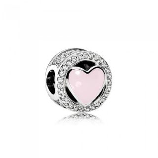 (พร้อมส่ง)*New*Pandora Pink Wonderful Love Charm