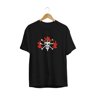 เสื้อยืดคอกลมเสื้อยืดคุณภาพดี พิมพ์ลายธง One PIECE OP CAPN Plasticol DISTROS-3XL