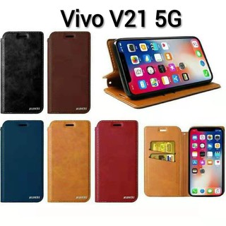 Y02/V25/V25Pro/Y02S/T1XเคสฝาพับVivo Y16/Y01A/Y33T/Y01/Y21T/V23E 5G/Y15S/Y21/Y33S/V21/Y3S/Y52/Y72แบบเปิดปิด เก็บนามบัตร