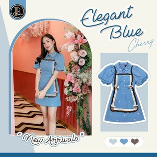 ❌ Sold out❌Elegant blue : BLT BRAND : มินิเดรสสีฟ้า มี S