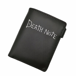 กระเป๋าสตางค์ใบสั้นลายการ์ตูน Death Note สีดำ