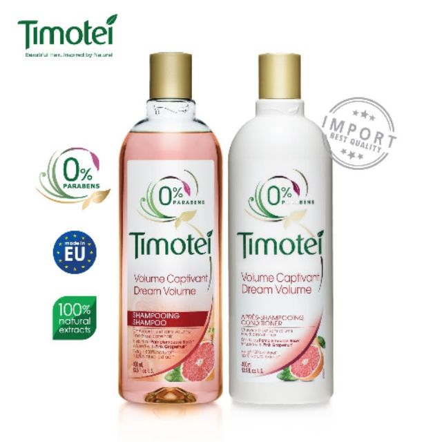 Timotei Dream Volume Shampoo+Conditioner Set ทิมโมเท ดรีมโวลุ่ม เซ็ทแชมพู+คอนดิชันเนอร์ จากธรรมชาติ