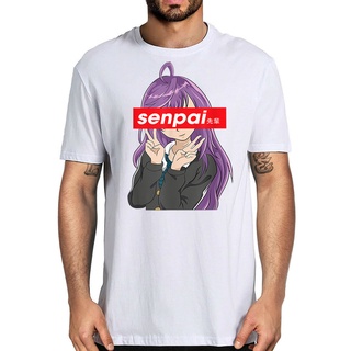 คอลูกเรือเสื้อยืด พิมพ์ลายอนิเมะ Notice Me Senpai Otaku สไตล์ญี่ปุ่นS-5XL