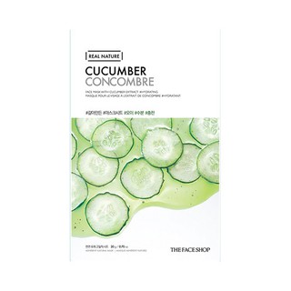 THE FACE SHOP REAL NATURE CUCUMBER FACE MASK