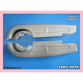 HONDA CG110 CG125 JX110 JX125 GL110 GL125 "SILVER" CHAIN CASE // ชุดบังโซ่ สีเงิน