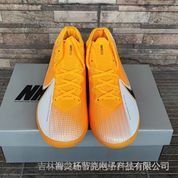 Nike Mercurial Vapor 13 Elite Laser Orange ICE รองเท้าฟุตซอล/Unisex sports