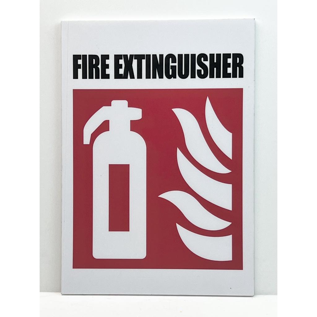 ป้าย FIRE EXTINGUISHER - ขนาด : 21 X 14.8cm