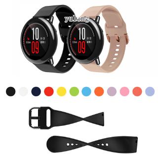 22mm สายนาฬิกาซิลิโคนอ่อนนุ่มสำหรับ Huami Amazfit Bip5 Bip 5 Stratos 2 2S 3 Pace