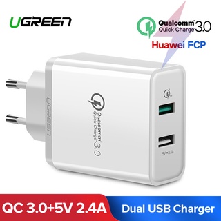 Ugreen(30922) 30W USB QC Charger QC3.0+5V 2.4A 30W FCP Wall Charger Quick Charge