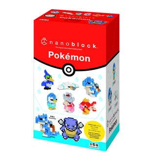 ของแท้จากญี่ปุ่น🧡 Kawada NBMC 16 Nanoblock Mininano Pokemon Water (6 Types) นาโนบล็อคมินิโปเกม่อน