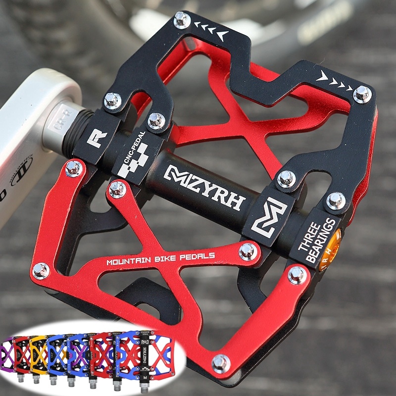 Mzyrh Y06 บันไดจักรยาน Ultralight Aluminium Alloy 3 แบริ่งคันเหยียบจักรยานเสือภูเขากันน้ํา