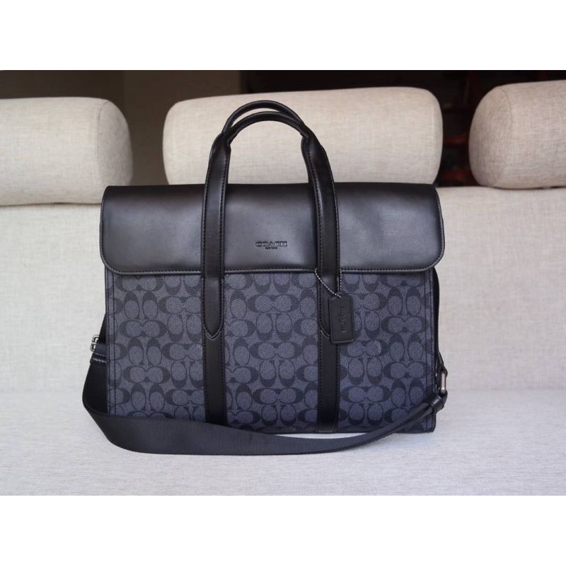 Coach Metropolitan Portfolio In Signature Canvas