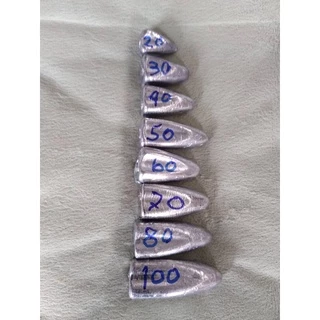 ตะกั่วตกปลาทรงมะเฟือง( 1กก. ) 20-100กรัม