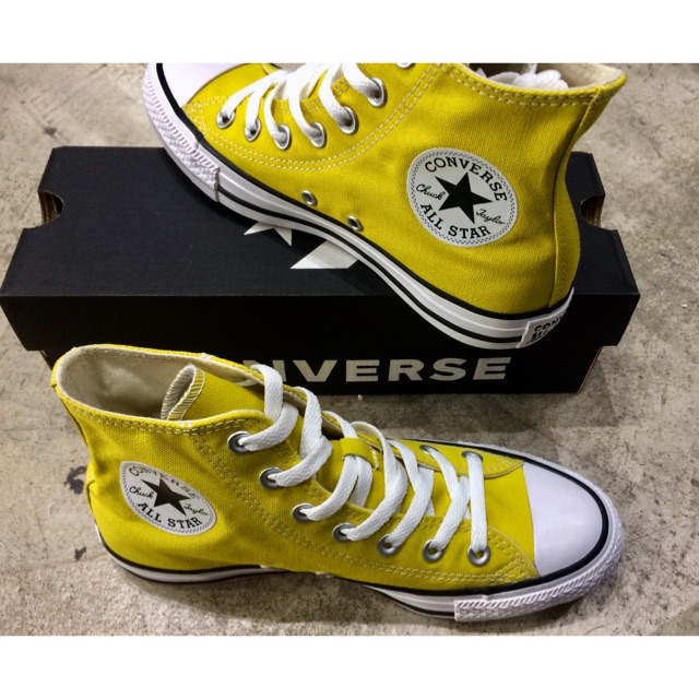 converse all star hi yellow