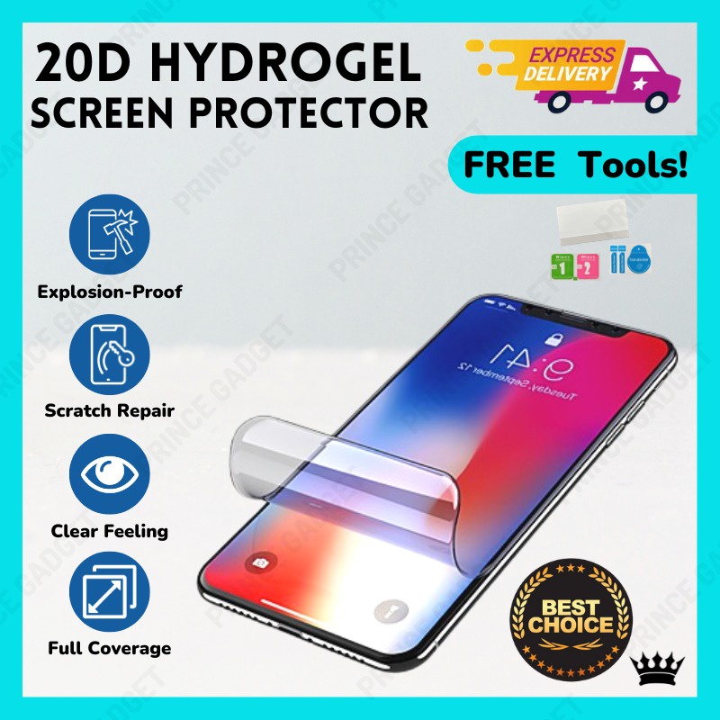 ตัวป้องกันหน้าจอ 13 13 Pro 12 12 Pro 11 11 Pro X XS XR Hydrogel ทุกรุ่นมีจําหน่าย Prince Gadget