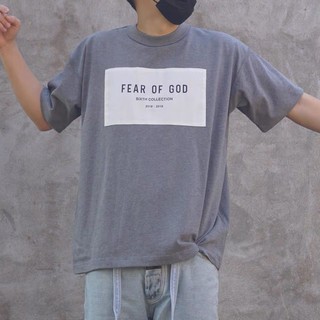 เสื้อยืดผ้าฝ้ายพิมพ์ลายแฟชั่นเสื้อยืด Fear of god New collection 2022 [Rare item]