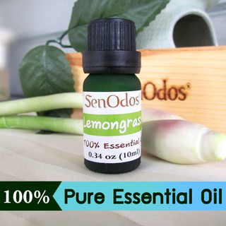 SenOdos น้ำมันหอมระเหยแท้ กลิ่นตะไคร้ 100% น้ำมันนวด น้ำมันสปา Lemongrass Pure Essential Oils