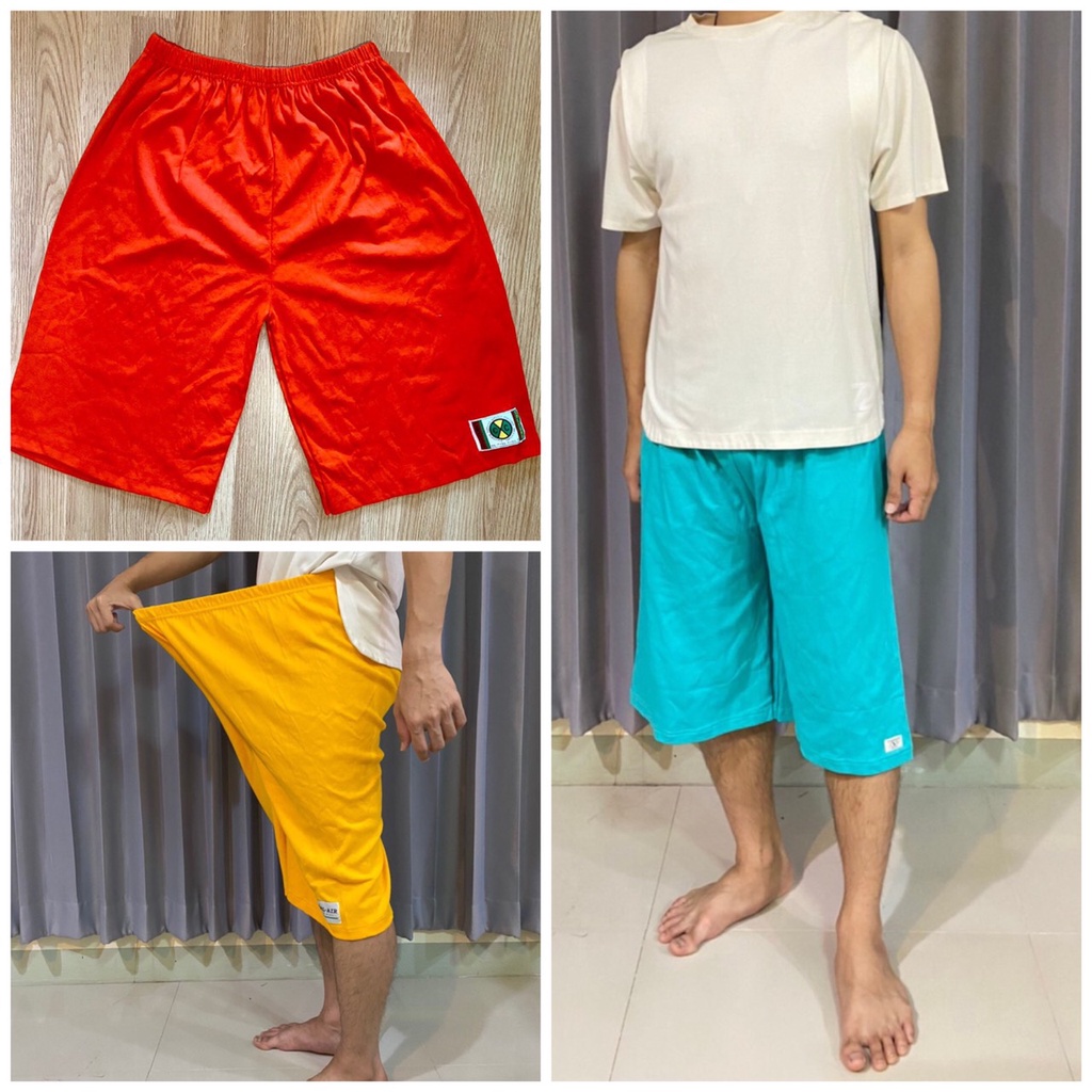 กางเกงขาสั้น 4 ส่วน สีสดใส สไตล์เกาหลี คนอ้วน อวบ ใส่ได้ ผ้า Cotton เกรดพรีเมียม