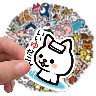 💥พร้อมส่ง💥INS หมาชิบะ Japan animal  sticker สติกเกอร์กันน้ำรูปแบบที่แตกต่างกัน 50 ชิ้น