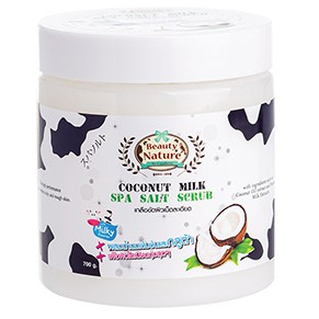 Beauty Nature บิวตี้ เนเจอร์ เกลือขัดผิว สปาซอลท์สครับ สูตรมะพร้าว 700g