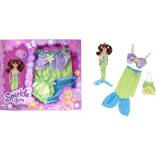 เดรสเจ้าหญิงใส่เหมือนน้องตุ๊กตาที่มาในกล่องแบรนด์ Funville Sparkle Girlz - Fairy Doll &amp; Matching Dress