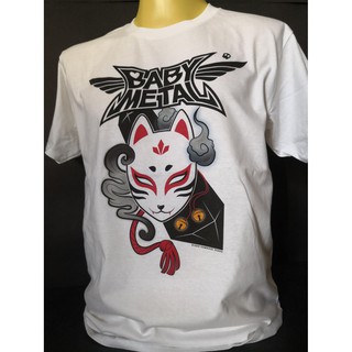 เสื้อวงนำเข้า BABYMETAL PA PA YA Kitsune Kawaii Metal Heavy Metal J-Pop Speed Metal Power Metal T-Shirt