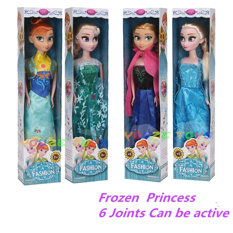 ของเล่นตุ๊กตาฟิกเกอร์ Frozen Princess Elsa & Anna 12