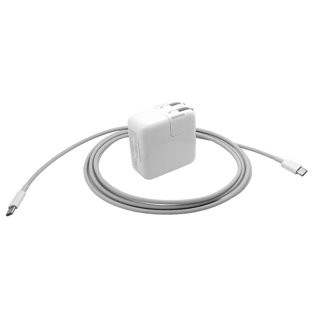 หัวชาร์จเร็วสำหรับ iPhone X และ iPhone 8 และ Macbook 12" USB-C (PD) Power Adapter ขนาด 29 วัตต์ Apple Fast Charge Charge