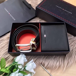 Tommy Hilfiger  Leather Belt &amp; Wallet Set🥰