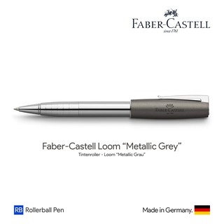 Faber-Castell Loom "Metallic Grey" Rollerball Pen - ปากกาโรลเลอร์บอลล์ฟาเบอร์คาสเทล ลูม รุ่นเมทัลลิค สีเทาเข้ม